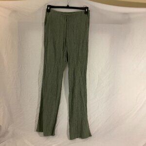 Zara, Army Green, Textured Pants, Sz M
